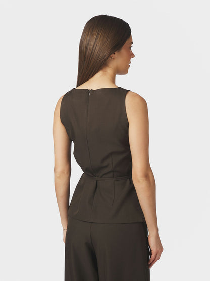Nassa Structure Top - Dark Brown