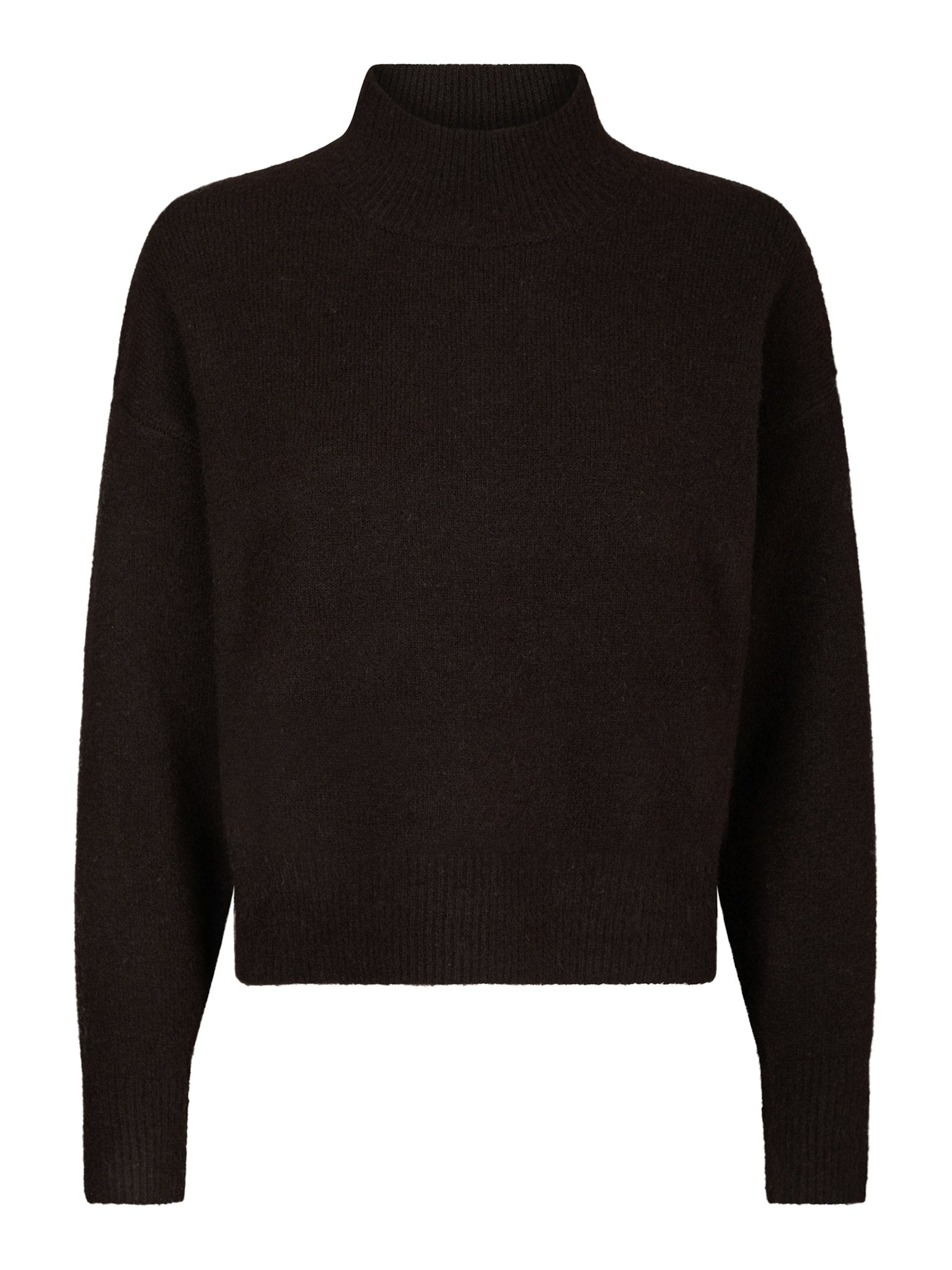 Paulina Knit Blouse - Dark Brown