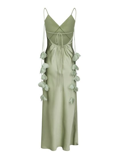 Colly Heavy Sateen Dress - Mint Green
