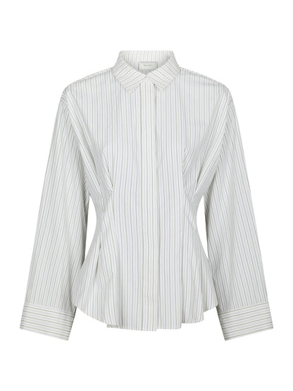 Lytra Double Stripe Shirt - White Stripe