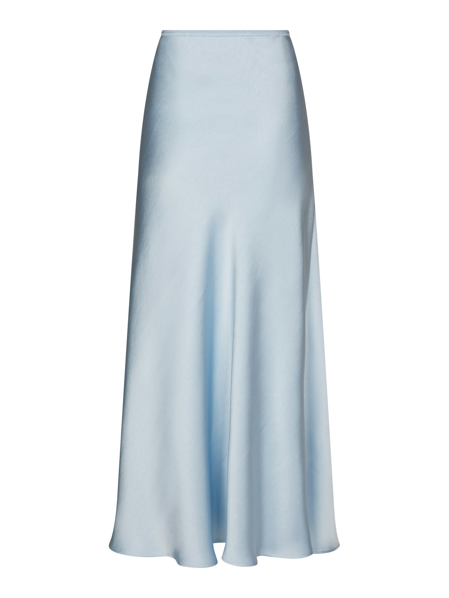 Vicky Heavy Sateen Skirt - Light Blue
