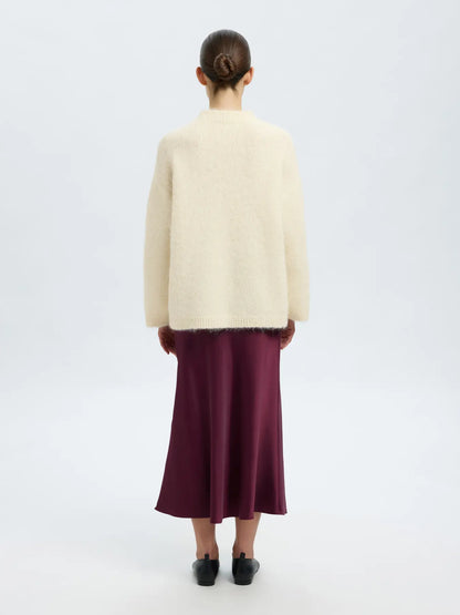 SLFgabriella LS Knit New O-Neck - Birch
