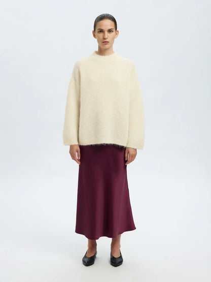 SLFgabriella LS Knit New O-Neck - Birch