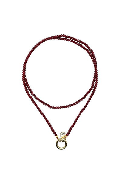 Rogger Long Necklace - Red