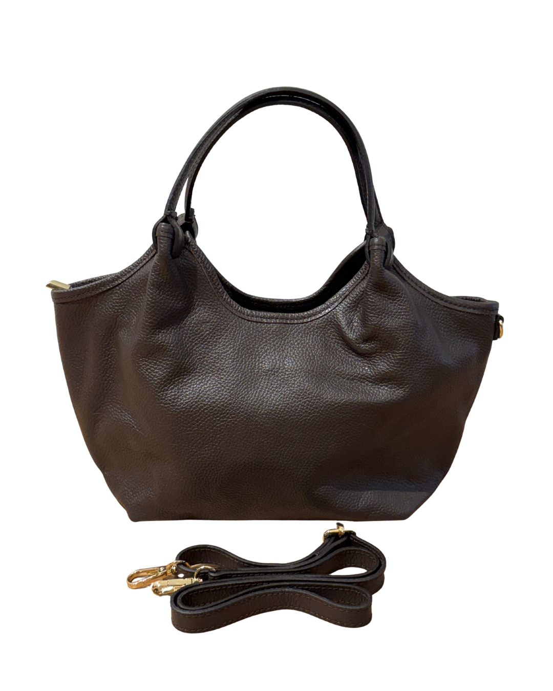 Suède / Leren tas - Dark Brown