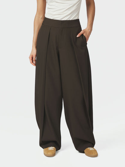 Lucille Structure Pants - Dark Brown