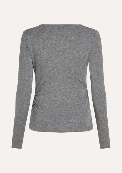 Milly Top - Grey Melange