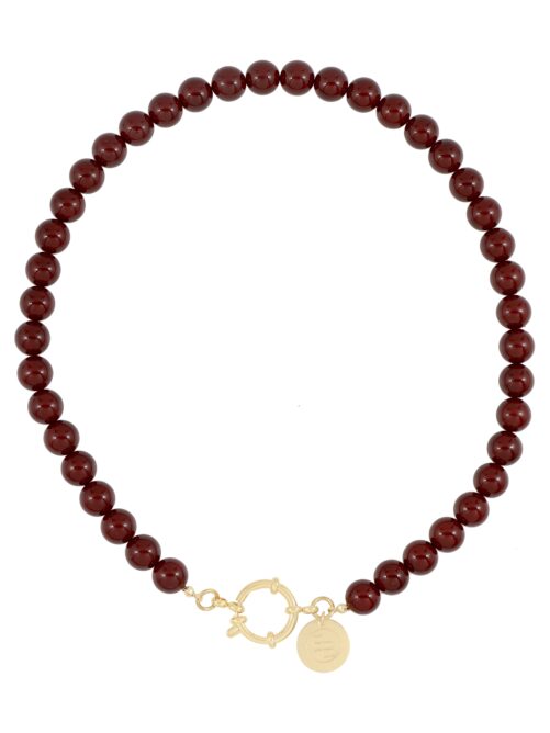 Gemstone ketting - Bordeaux