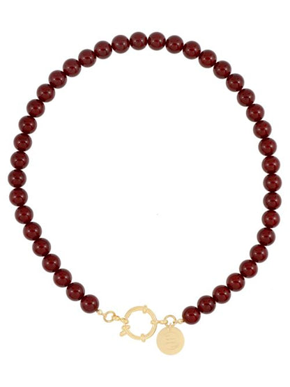 Gemstone ketting - Bordeaux