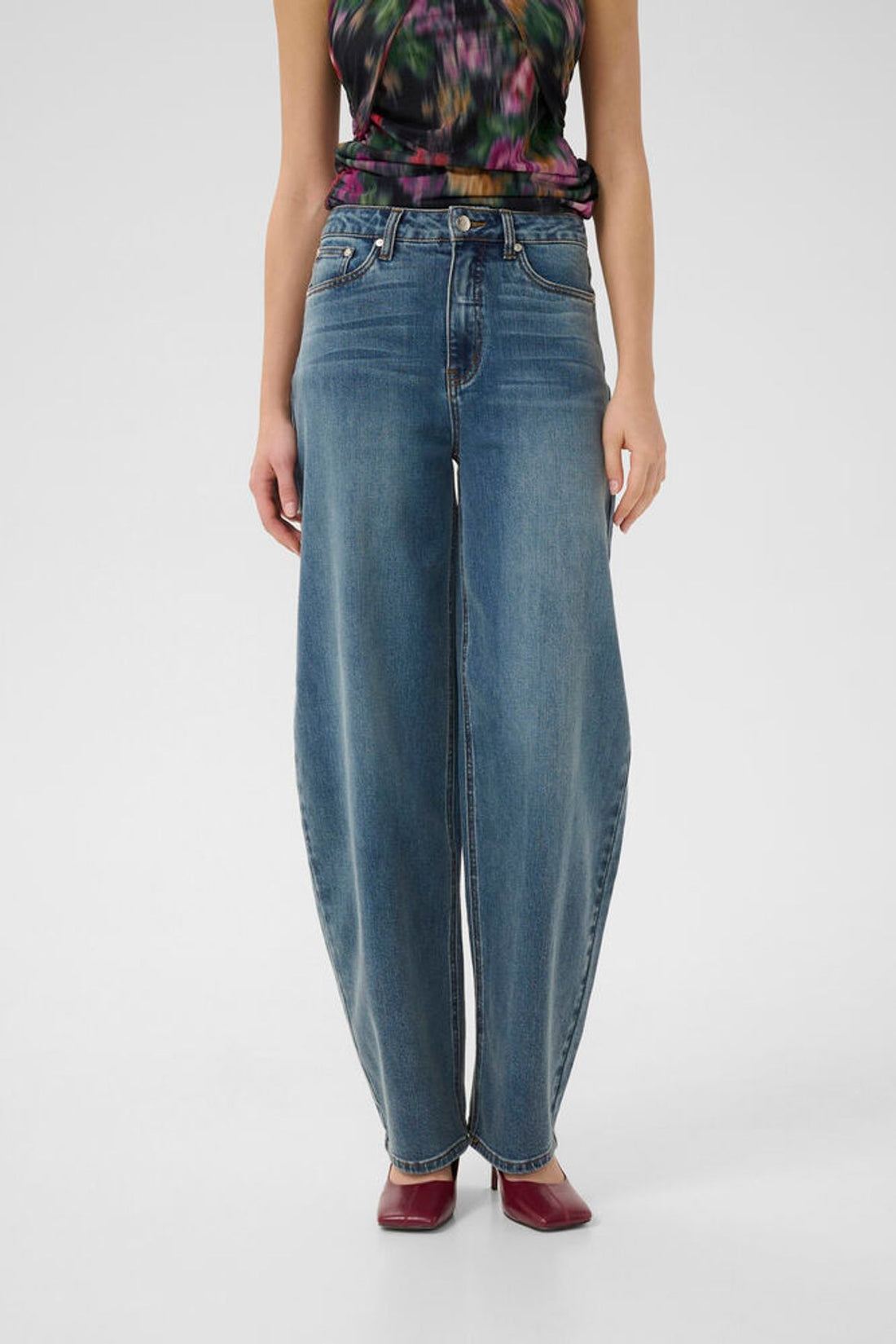 GZviva HW Baggy Jeans - Vintage Blu