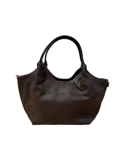Suède / Leren tas - Dark Brown