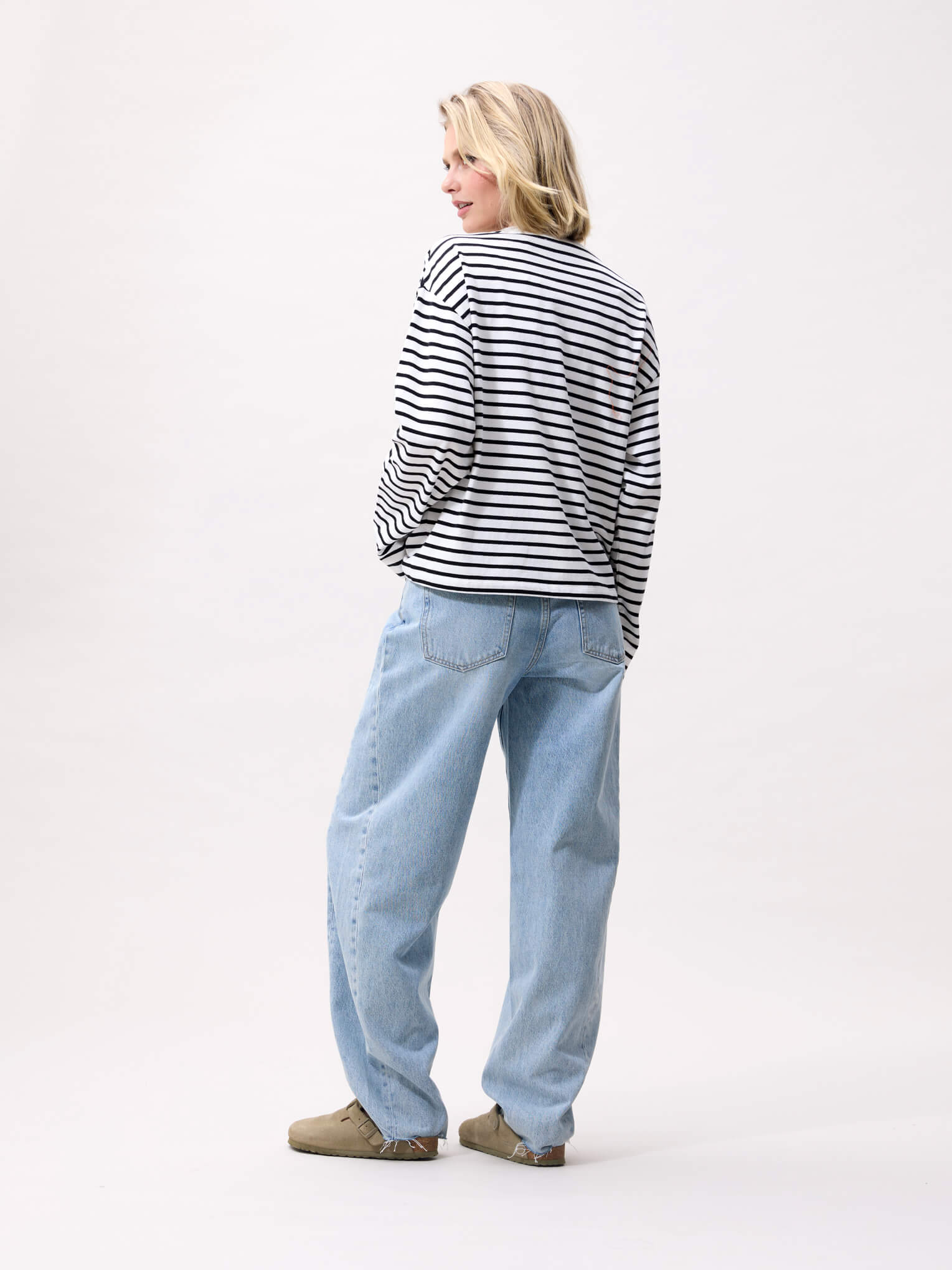 Striped Long Sleeve - Off White
