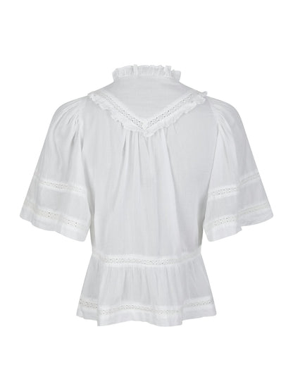 Evienne S Voile Top - White