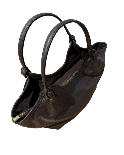 Suède / Leren tas - Dark Brown