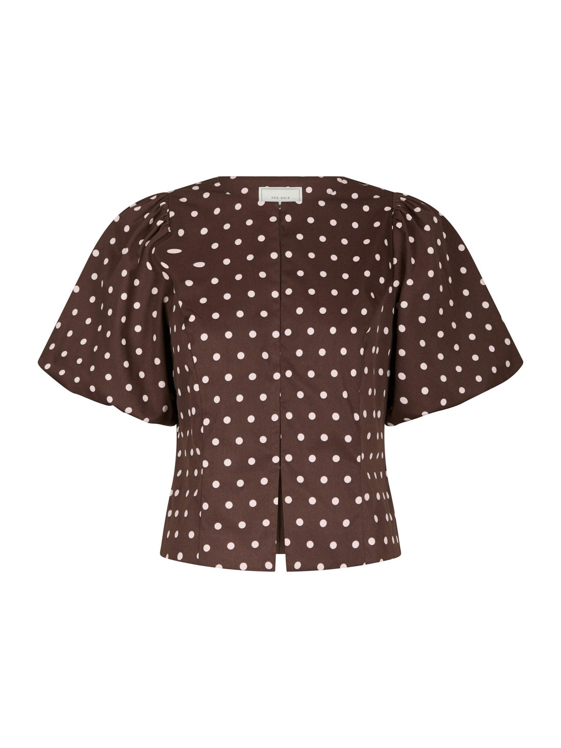 Anela Dot Blouse - Brown