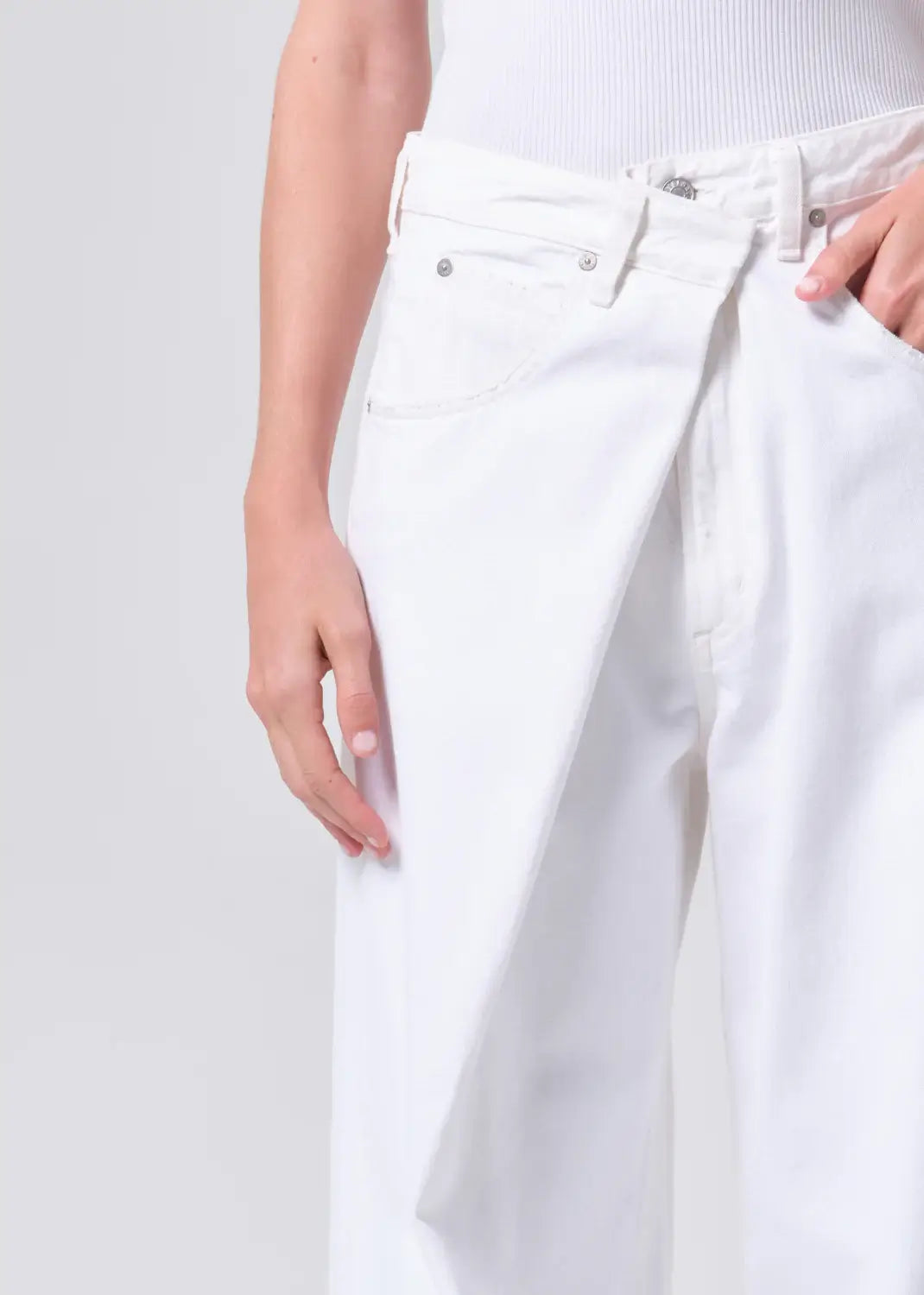 Vana Fold Jeans - Milkshake