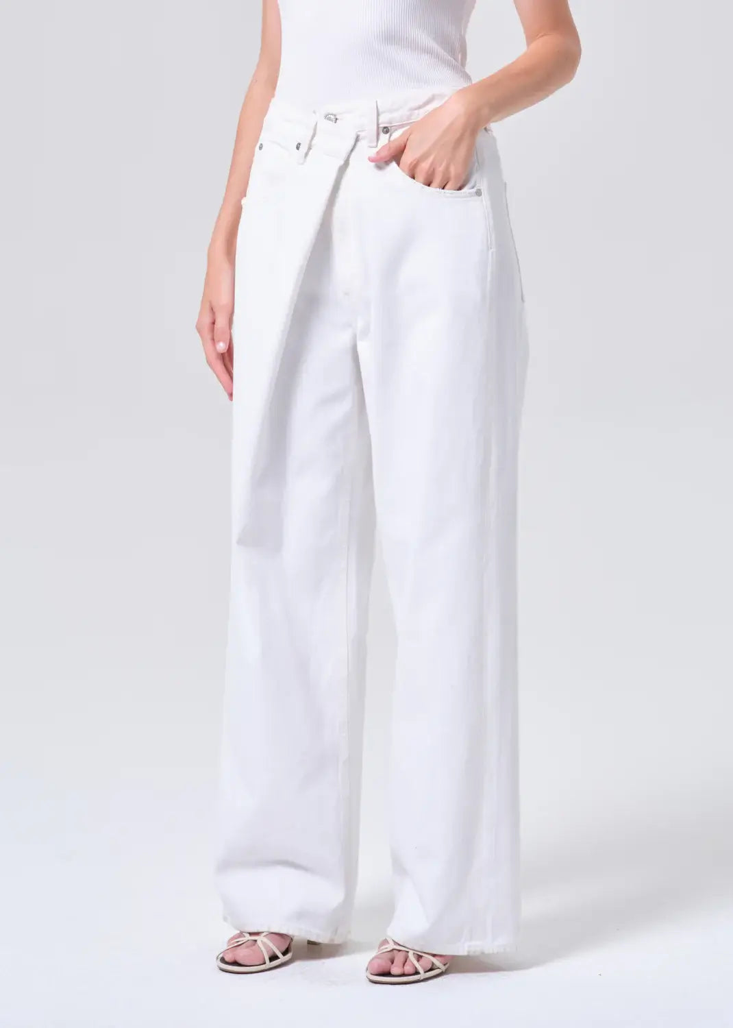 Vana Fold Jeans - Milkshake