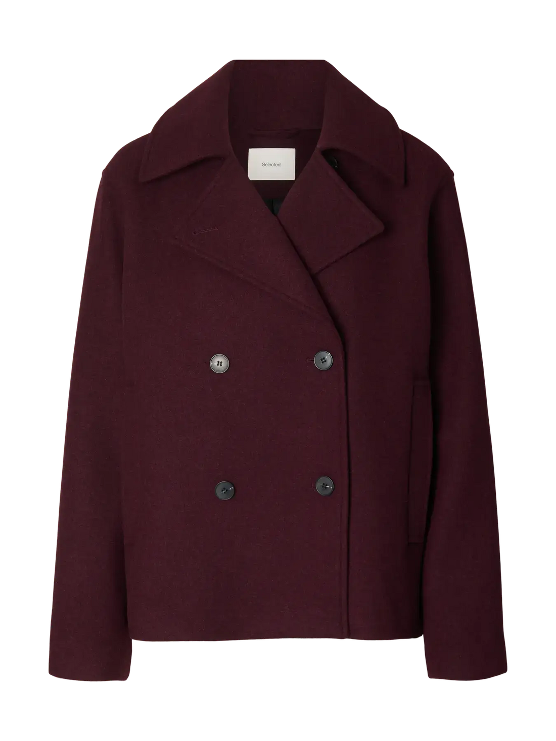SLFZia-Alma Wollmischjacke - Tawny Port Mel.