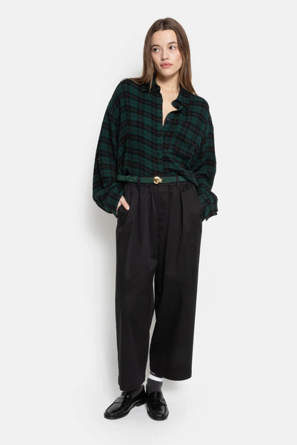 Kick Pleated Pants - Black