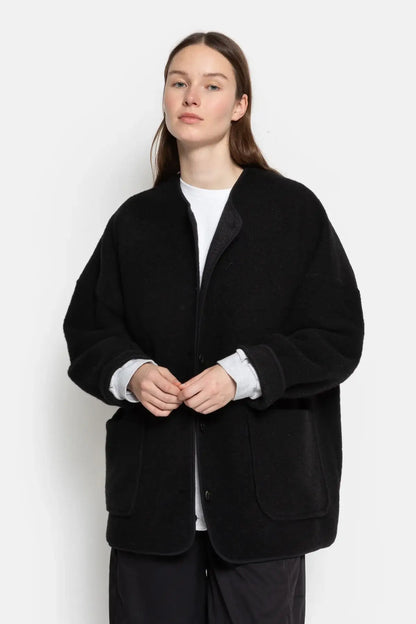 Hannah Oversized Jacke - Schwarz