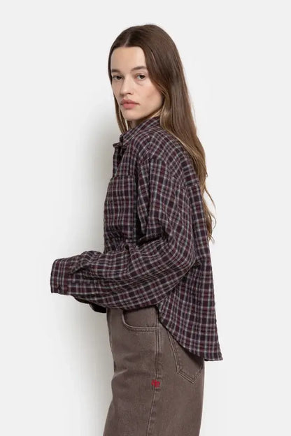 Ocean Shirt – Pflaume Kariert