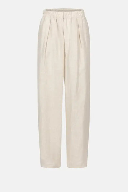 Miles Linnen Pants - Beige