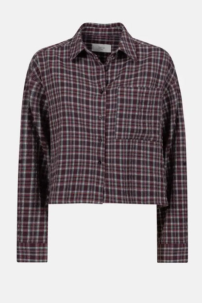Ocean Shirt – Pflaume Kariert