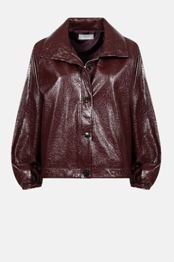 Onana Shiny Jacket - Bordeax