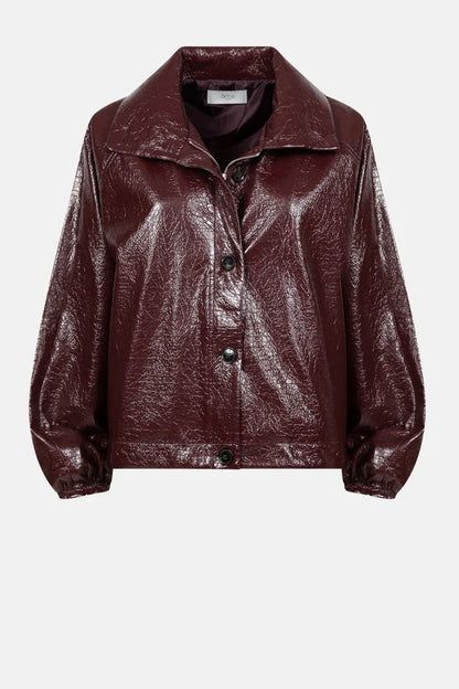 Onana Shiny Jacket - Bordeax