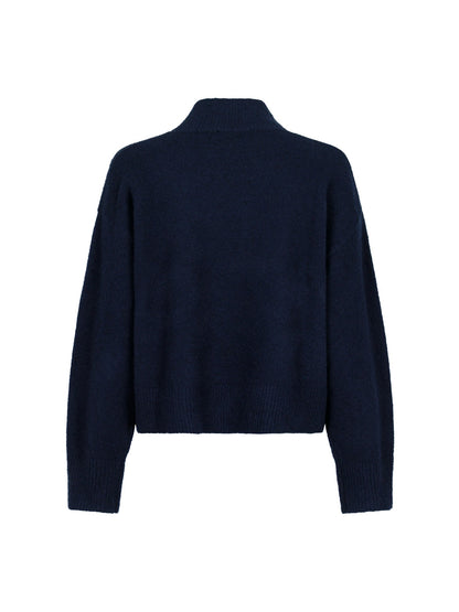 Paulina Knit Blouse - Navy