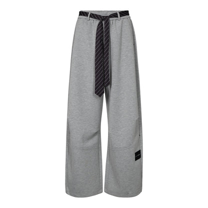Maxi Split Tie Pant - Grey Melangé
