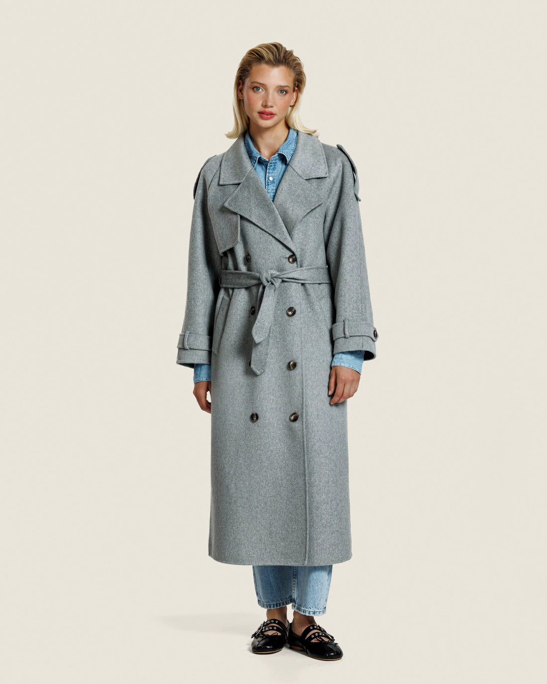 Adeline - Light grey melange