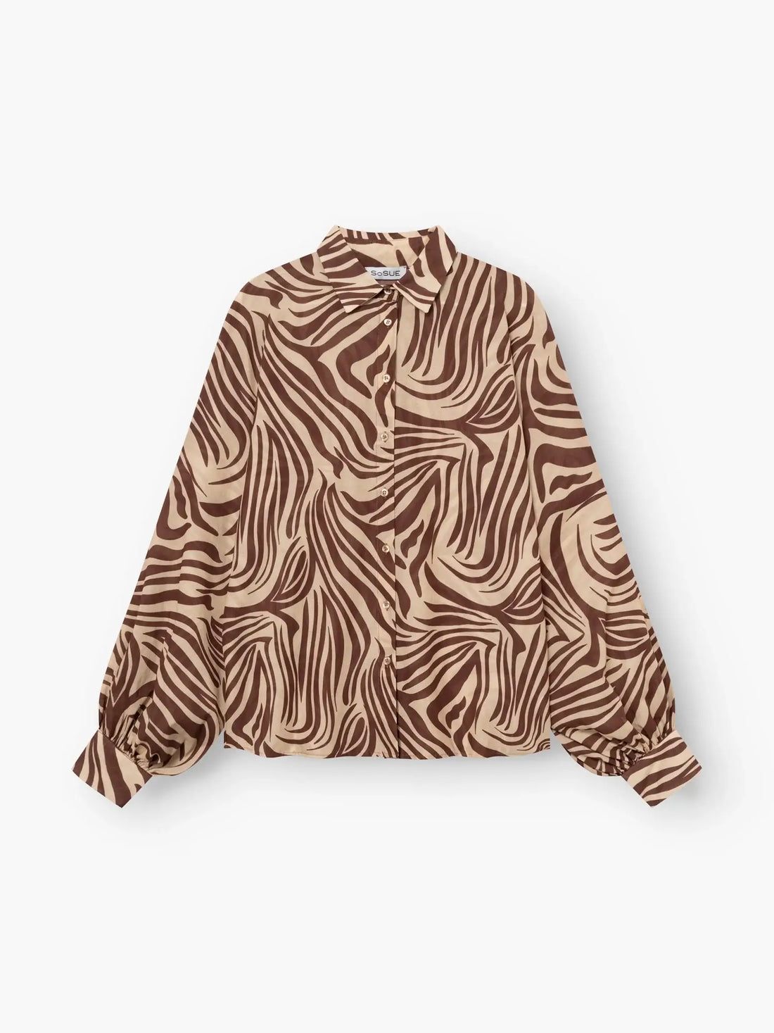 Antonia Voile - Zebra Brown