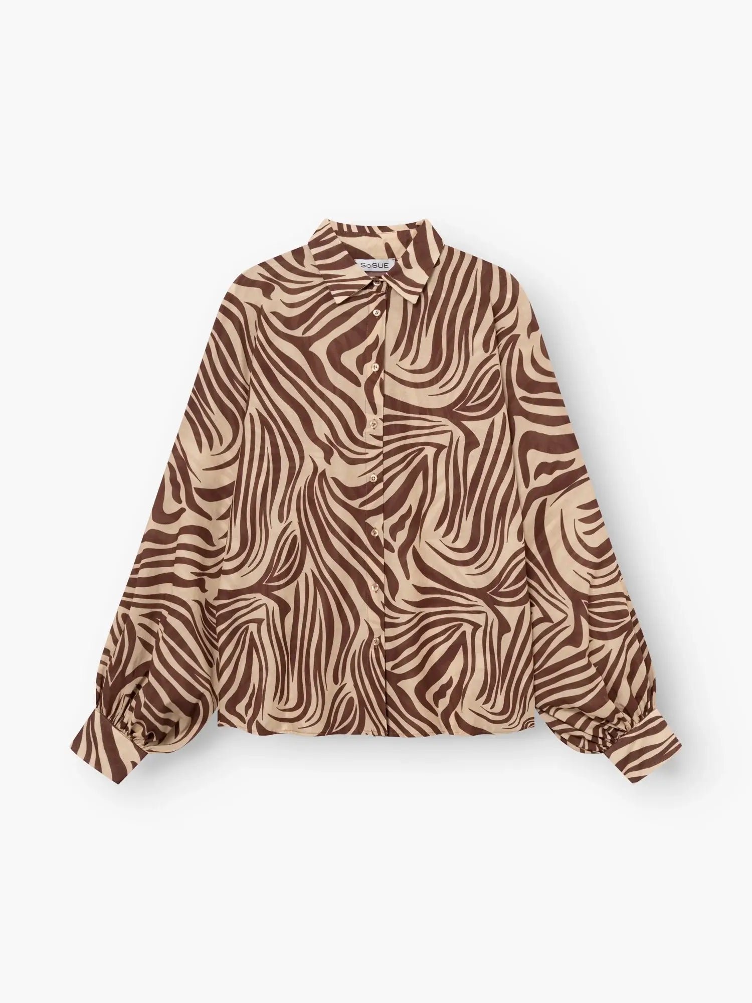 Antonia Voile - Zebra Brown