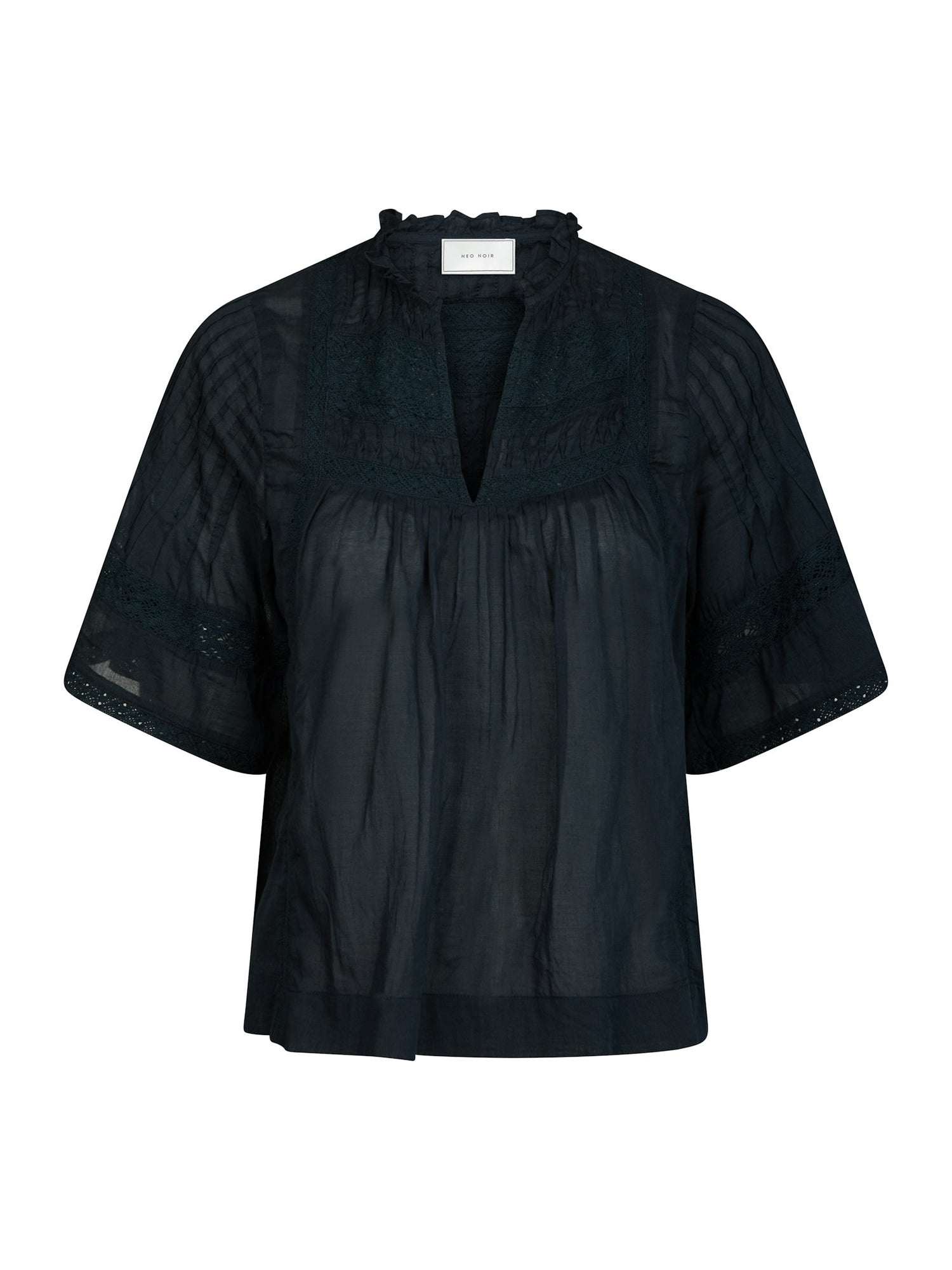 Siama S Voile Blouse - Navy