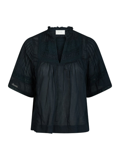 Siama S Voile Blouse - Navy