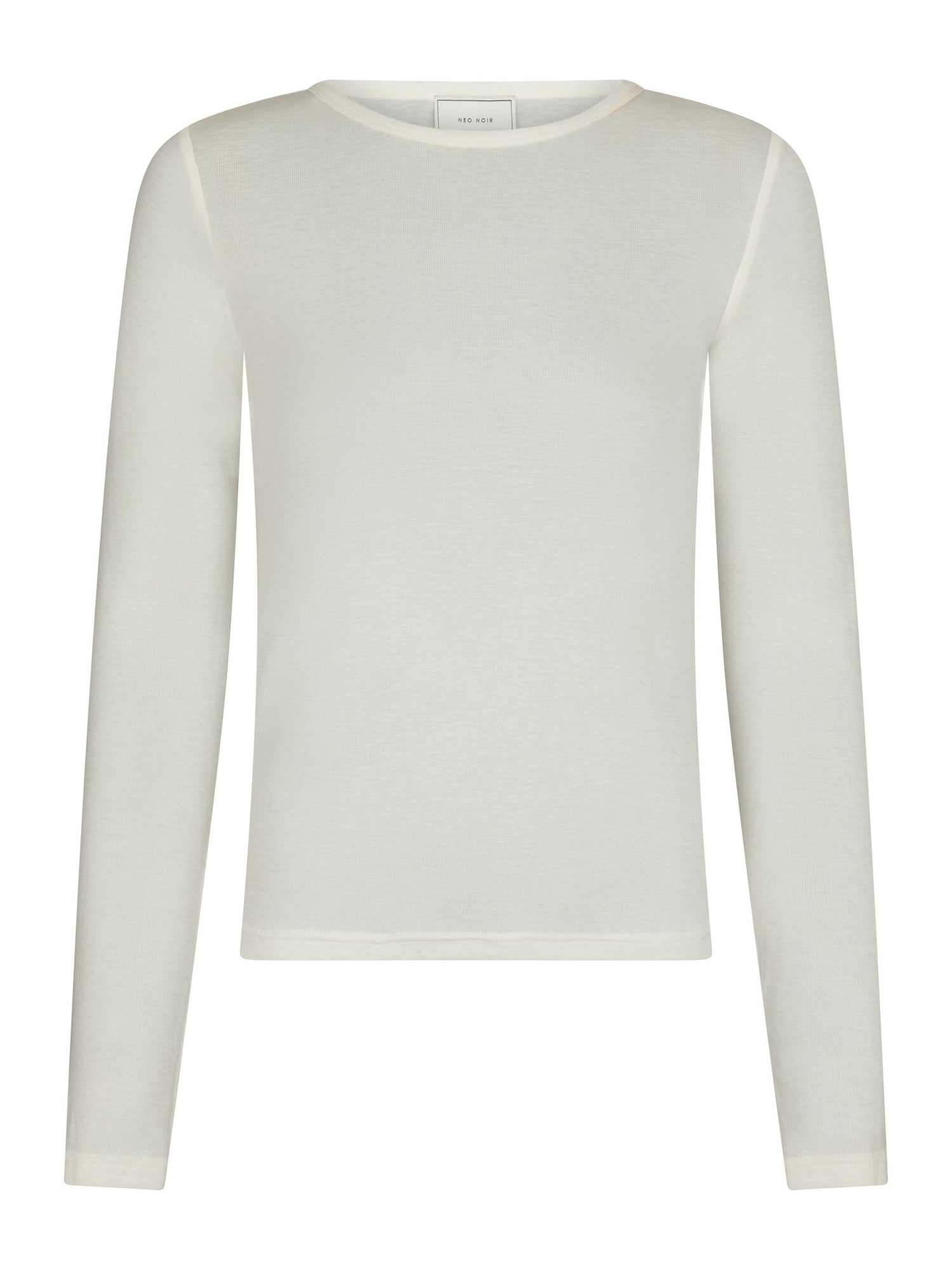 Nella Fine Rib Blouse - White