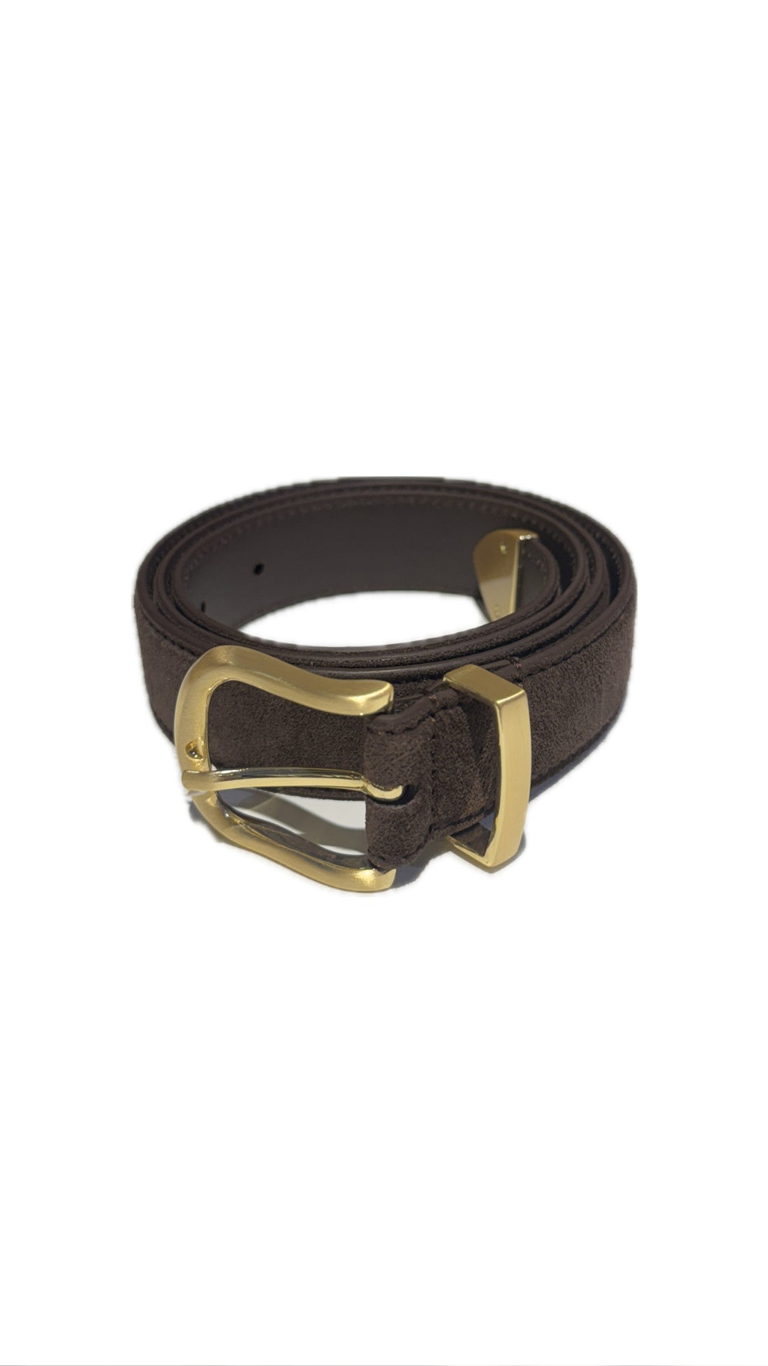 EVC Belt Leather - Dark Brown Suede