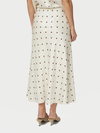 Bovary Dotted Skirt - Creme