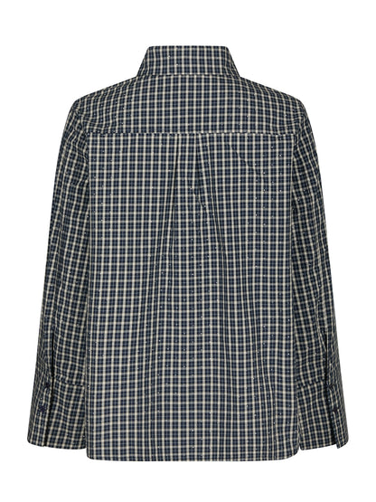 Drew Check Bedaz Shirt - Dark Blue