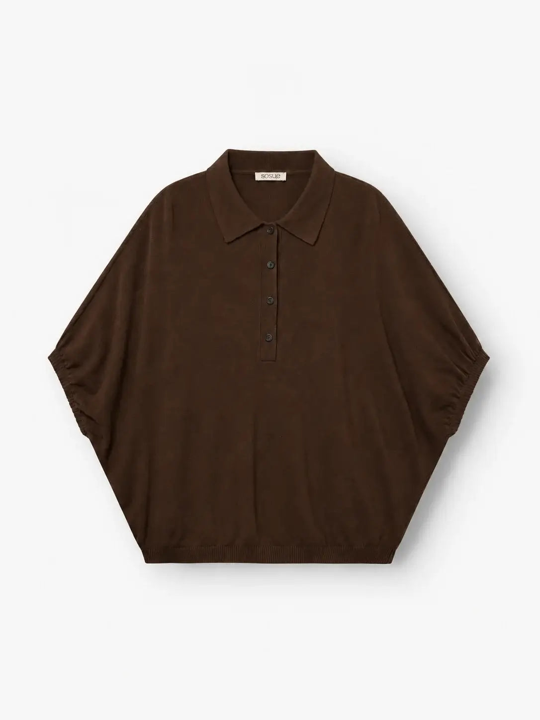 Cowboy Polo Knit - Brown