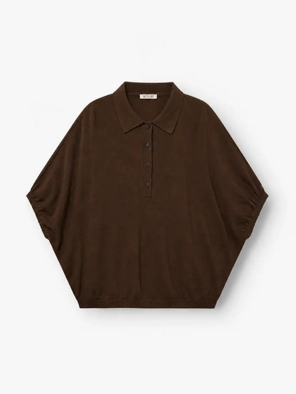 Cowboy Polo Knit - Brown