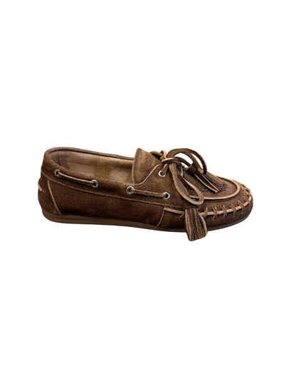 Boat Loafer Fringe - Chocolate