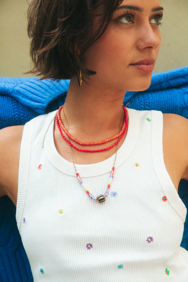 Tommy Bold Necklace - Red
