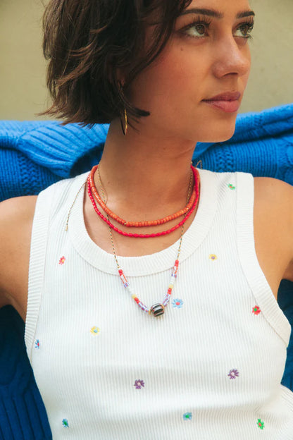 Tommy Bold Necklace - Red