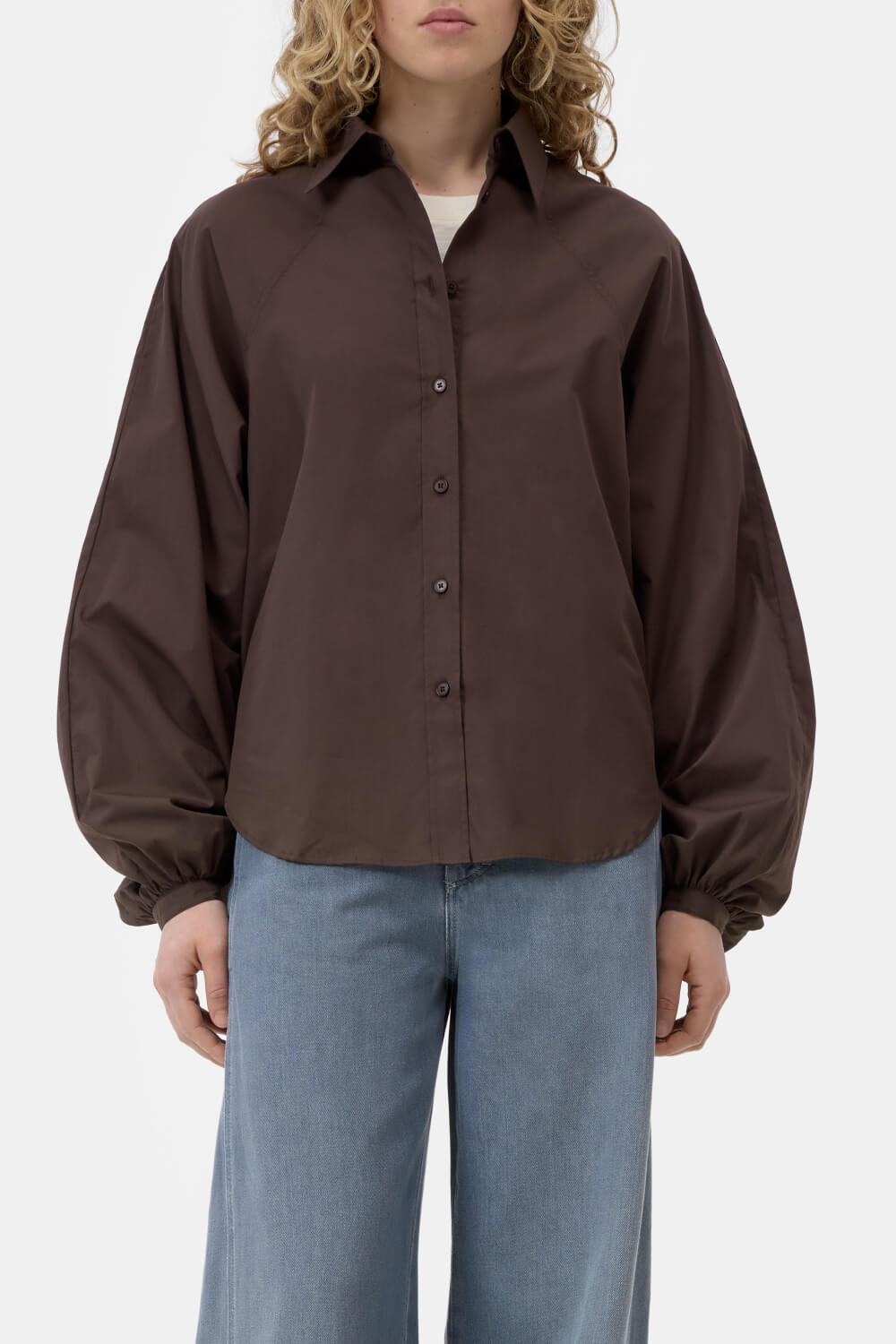 Raglan Blouse - Mahagony Brown