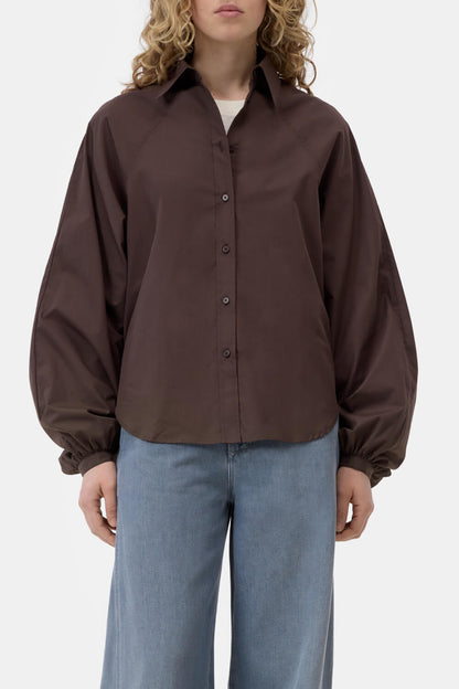 Raglan Blouse - Mahagony Brown