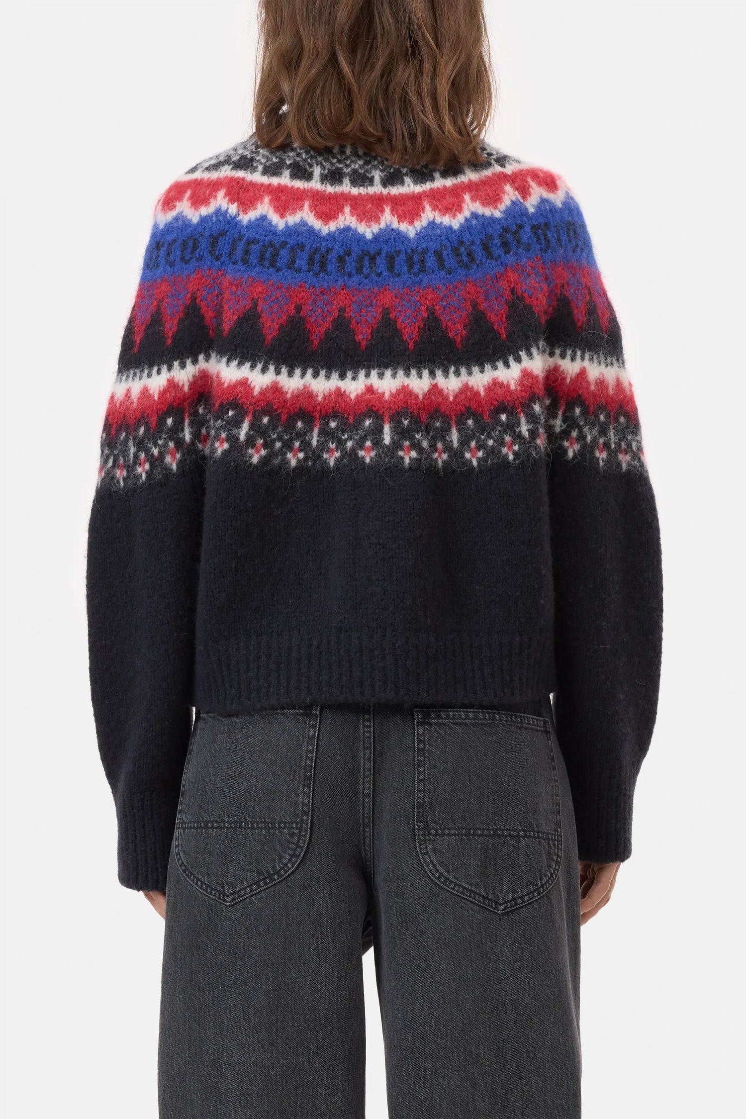 Cropped zip cardigan - Cosmic grey