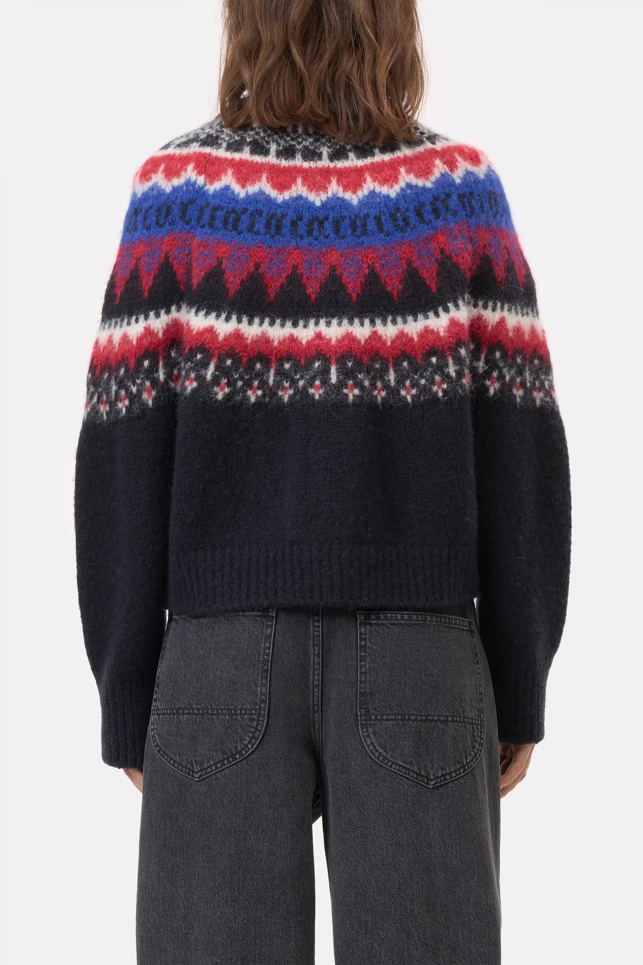 Cropped zip cardigan - Cosmic grey