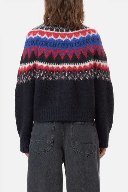 Cropped zip cardigan - Cosmic grey